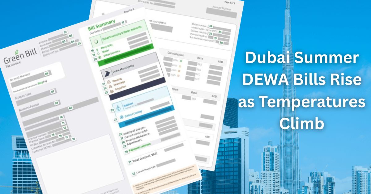 Dubai Summer DEWA Bills Rise as Temperatures Climb